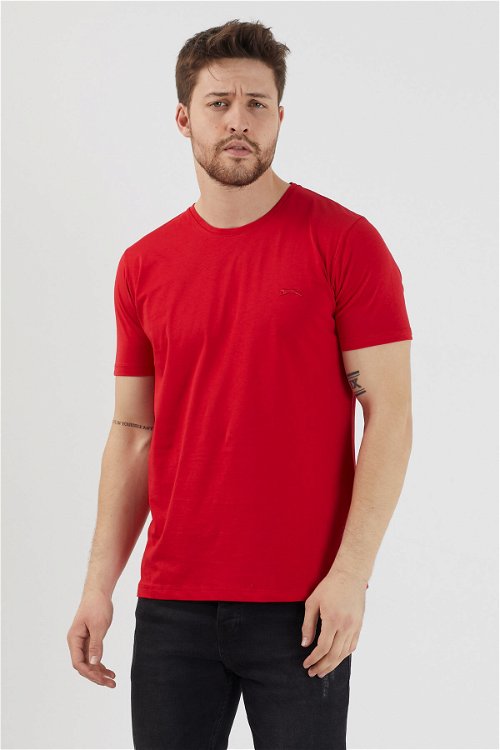 Slazenger SANDER KTN Erkek Kısa Kol T-Shirt Kırmızı