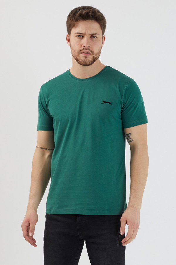 Slazenger SANDER KTN Erkek Koyu Yeşil Tişört