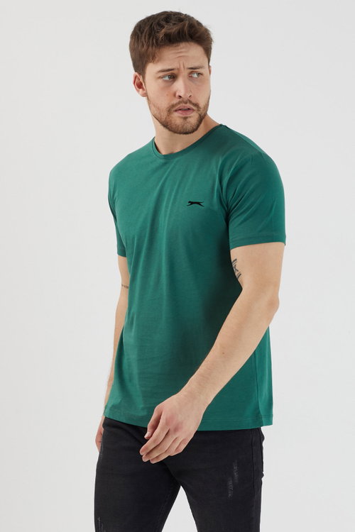 Slazenger SANDER KTN Erkek Koyu Yeşil Tişört