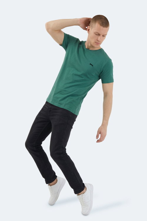 Slazenger SANDER KTN Erkek Koyu Yeşil Tişört