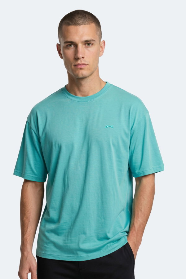 Slazenger SANDER IN Erkek Koyu Yeşil Tişört