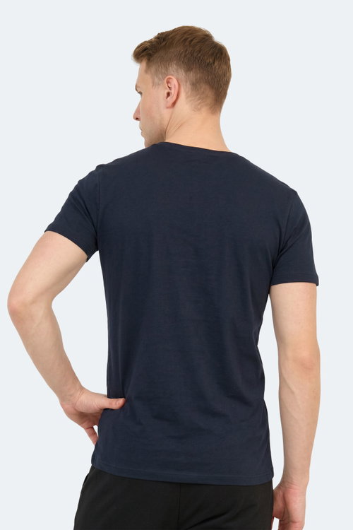 Slazenger SANDER KTN Erkek Lacivert Tişört
