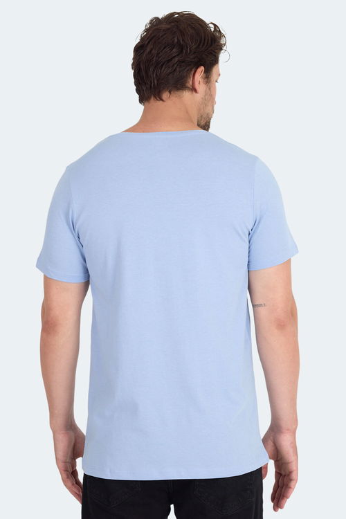 Slazenger SANDER KTN Erkek Mavi Tişört
