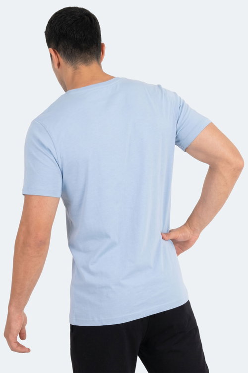 Slazenger SANDER KTN Erkek Mavi Tişört