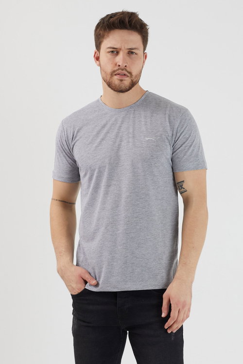 Slazenger SANDER KTN 3 lü Set Erkek Beyaz - Gri - Lacivert Tişört