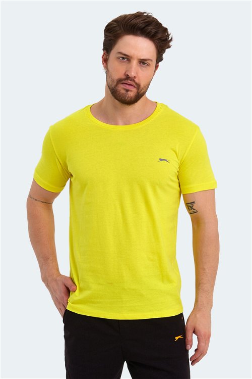 Slazenger SANDER KTN Erkek Kısa Kol T-Shirt Açık Sarı