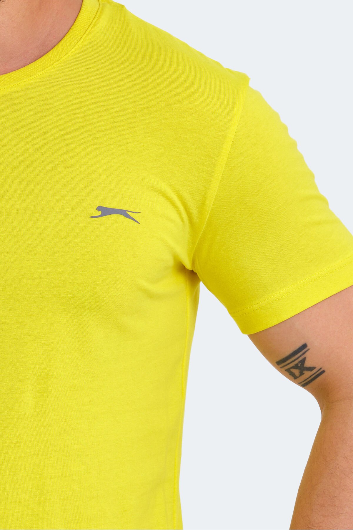 Slazenger SANDER KTN Erkek Kısa Kol T-Shirt Açık Sarı - Thumbnail