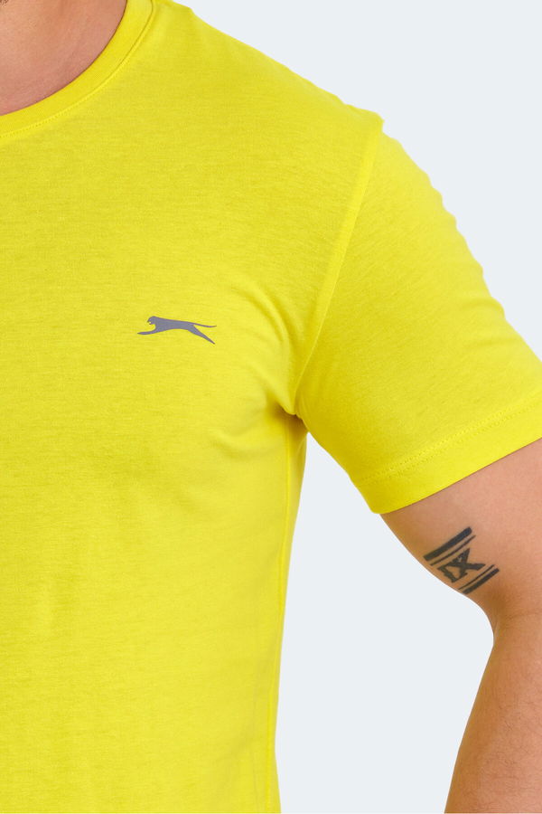 Slazenger SANDER KTN Erkek Tişört Açık Sarı