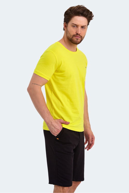 Slazenger SANDER KTN Erkek Açık Sarı Tişört