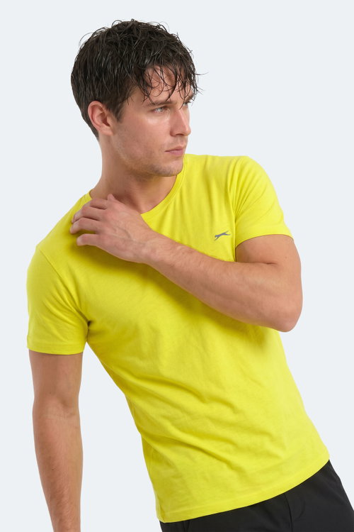 Slazenger SANDER KTN Erkek Açık Sarı Tişört