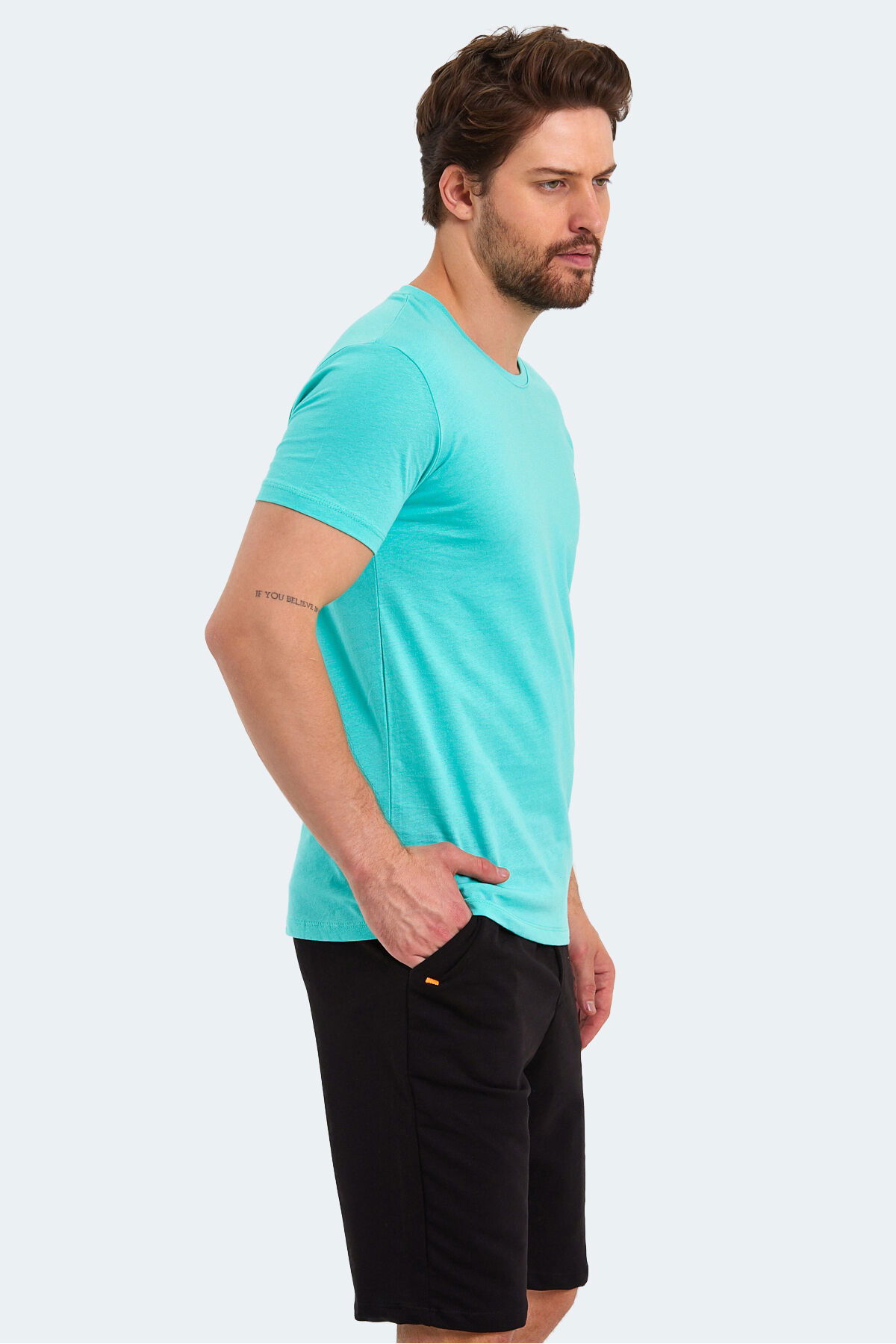 SANDER KTN Erkek Tişört Nane - Thumbnail