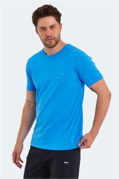 Slazenger SANNI Erkek Kısa Kol T-Shirt Mavi
