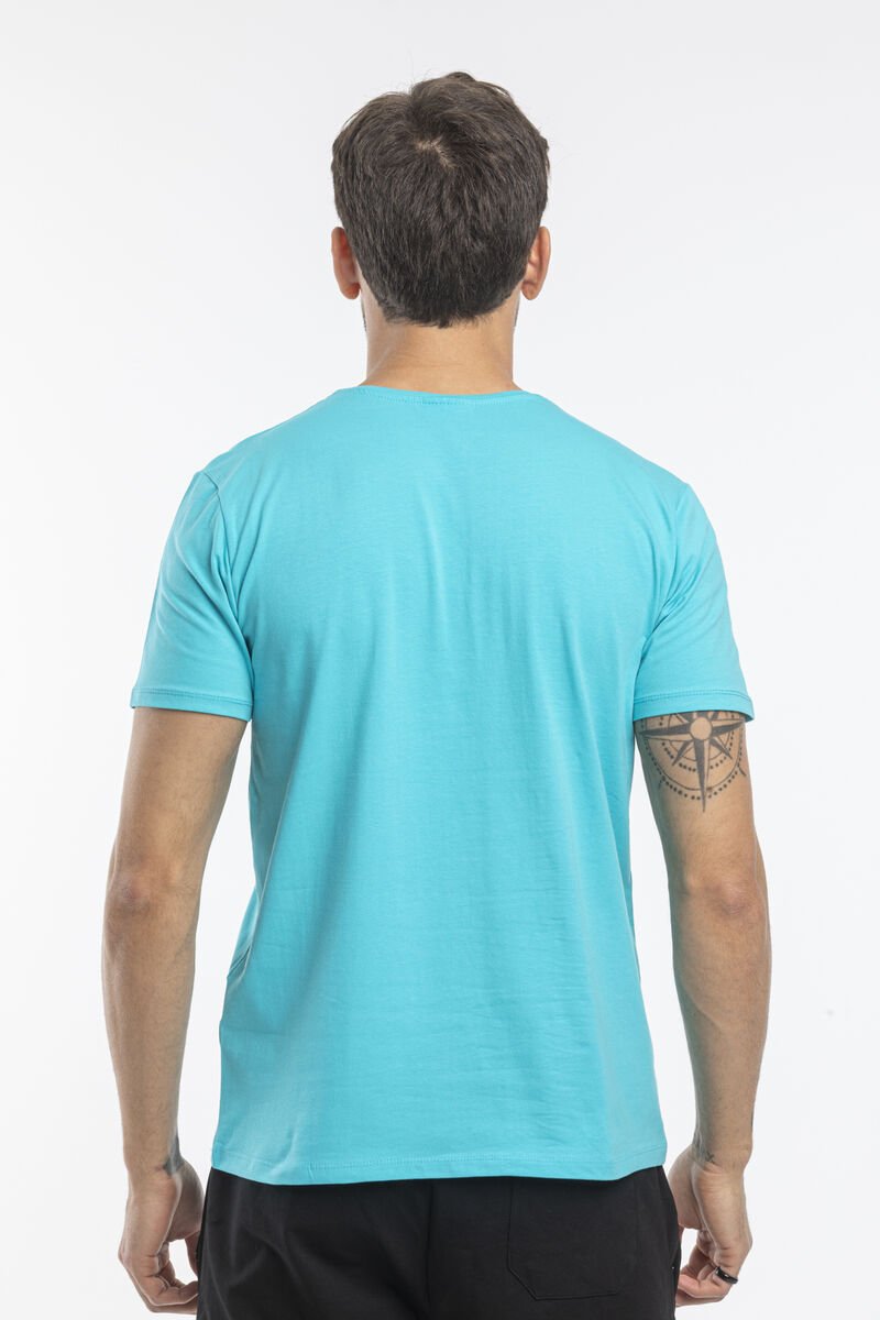 Slazenger SANNI Erkek T-Shirt Turkuaz / Yeşil
