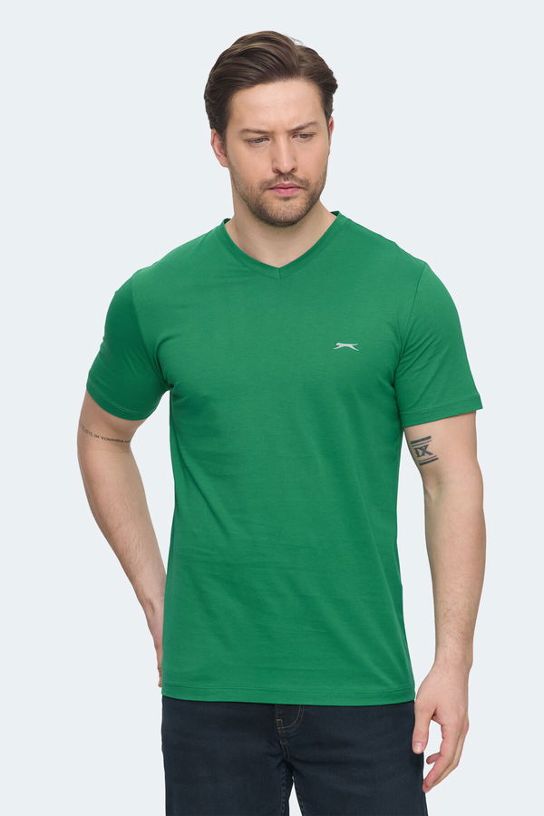 Slazenger SARGON 5 li Set Erkek Beyaz - Lacivert - Kırmızı - Mavi - Koyu Yeşil Tişört