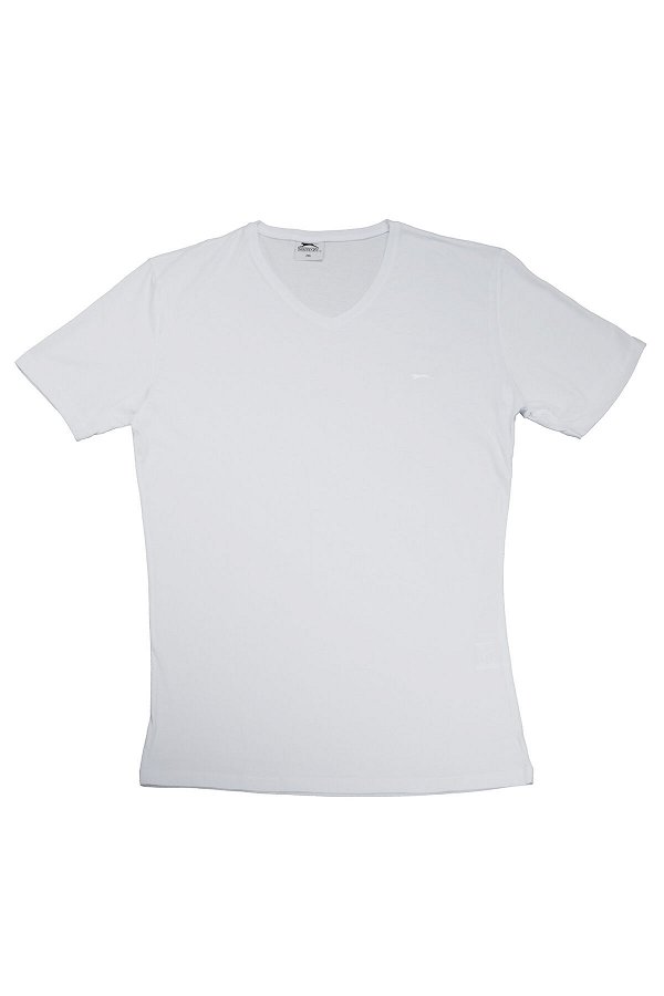 Slazenger SARGON KTN Büyük Beden Erkek Kısa Kol T-Shirt Beyaz