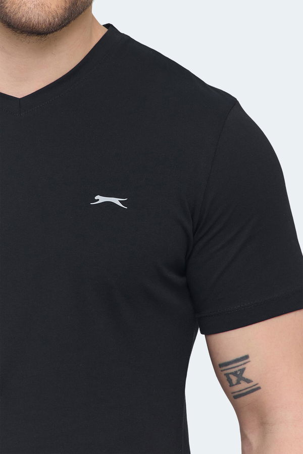 Slazenger SARGON KTN Erkek Tişört Siyah