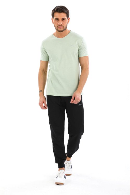 Slazenger SARGON KTN Erkek Kısa Kol T-Shirt Açık Yeşil