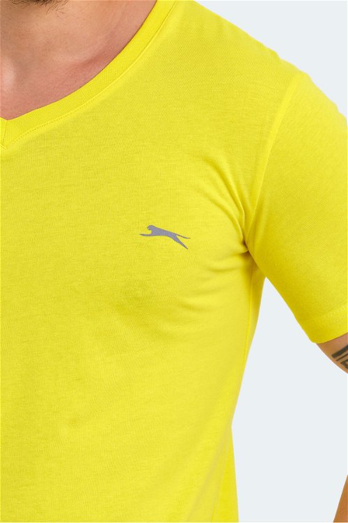 SARGON KTN Erkek Kısa Kollu T-Shirt Açık Sarı