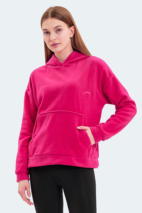 Slazenger SASSA 2 li set Kadın Siyah - Fuşya Sweatshirt