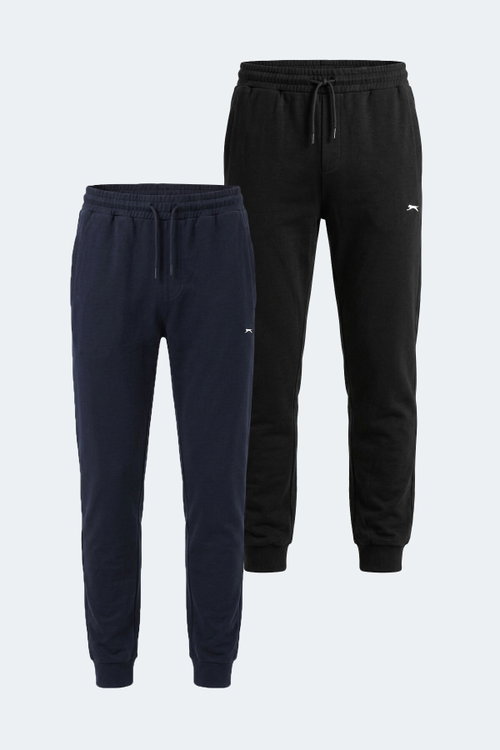 Slazenger SAVAGE 2 Lİ SET Erkek Siyah - Lacivert Eşofman Altı