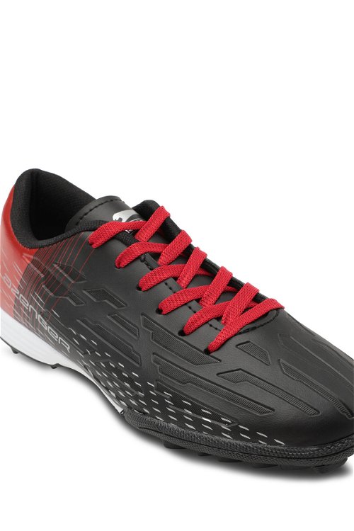 Slazenger SCORE I HS Futbol Erkek Halı Saha Ayakkabı Siyah / Kırmızı