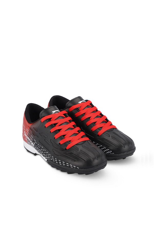 SCORE I HS Futbol Erkek Çocuk Halı Saha Ayakkabı Siyah / Kırmızı