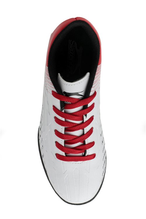 Slazenger SCORE I HS Futbol Erkek Çocuk Halı Saha Ayakkabı Beyaz / Kırmızı
