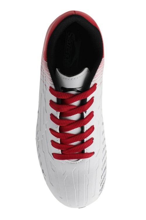 Slazenger SCORE I KR Futbol Erkek Krampon Ayakkabı Beyaz / Kırmızı