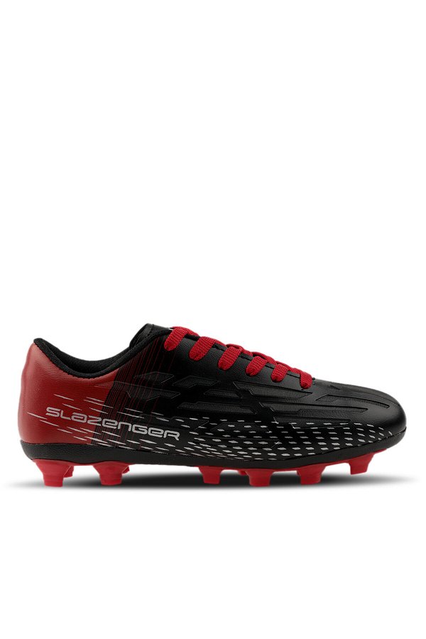 Slazenger SCORE I KR Futbol Erkek Krampon Ayakkabı Siyah / Kırmızı
