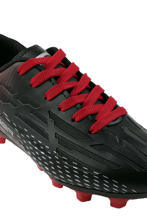 Slazenger SCORE I KR Futbol Erkek Krampon Ayakkabı Siyah / Kırmızı