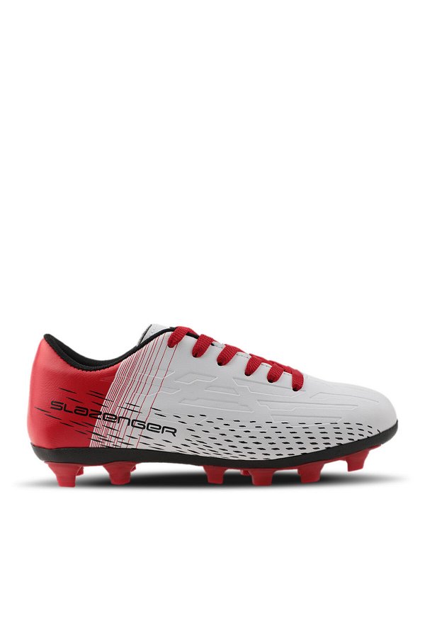 SCORE I KRP Futbol Erkek Çocuk Krampon Ayakkabı Beyaz / Kırmızı