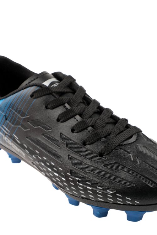 Slazenger SCORE I KRP Futbol Erkek Çocuk Krampon Ayakkabı Siyah / Saks Mavi