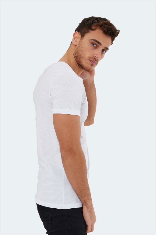 Slazenger SECTOR I Erkek Kısa Kol T-Shirt Beyaz