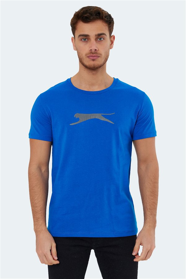Slazenger SECTOR I Erkek Kısa Kol T-Shirt Saks Mavi