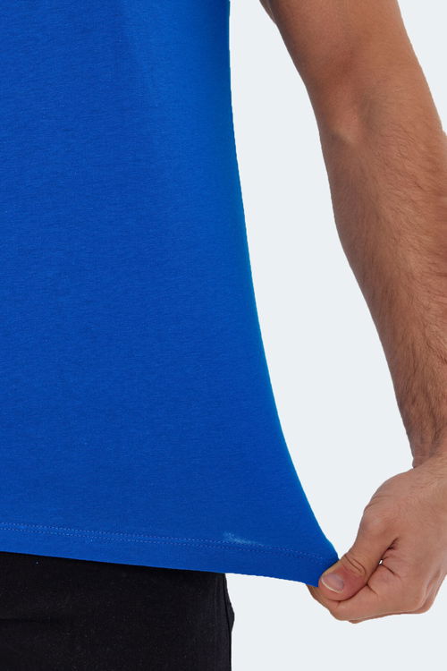 Slazenger SECTOR I Erkek Kısa Kol T-Shirt Saks Mavi