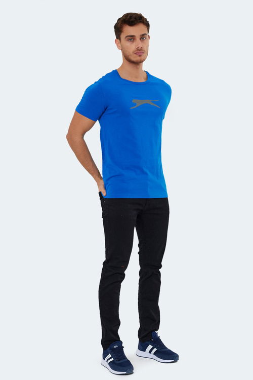 Slazenger SECTOR I Erkek Kısa Kol T-Shirt Saks Mavi