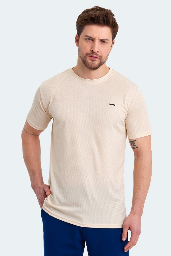 Slazenger SENATO I Erkek Kısa Kol T-Shirt Bej