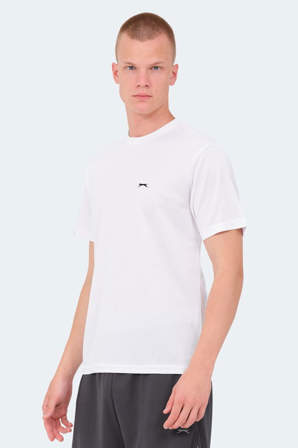 Slazenger SENATO I Erkek Kısa Kol T-Shirt Beyaz