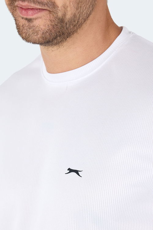 Slazenger SENATO I Erkek Beyaz Tişört