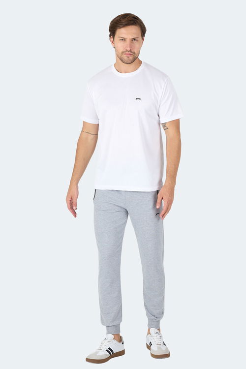 Slazenger SENATO I Erkek Beyaz Tişört
