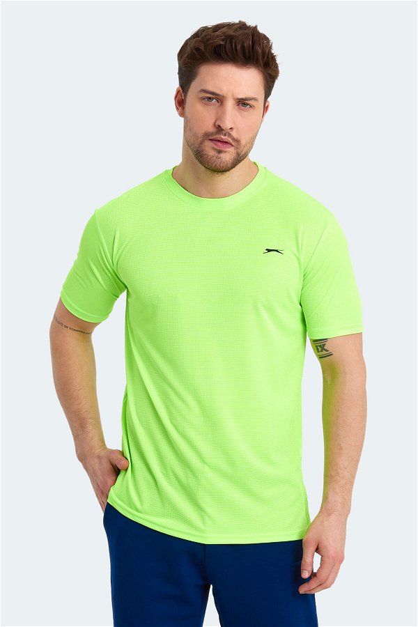 SENATO I Erkek Kısa Kollu T-Shirt Neon Yeşil
