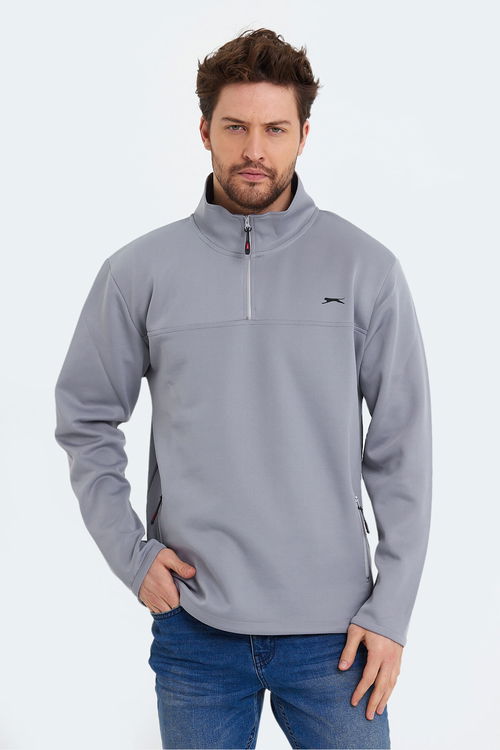 Slazenger SEND Erkek Sweatshirt Açık Gri