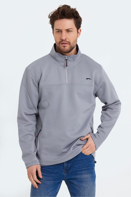 Slazenger SEND Erkek Sweatshirt Açık Gri