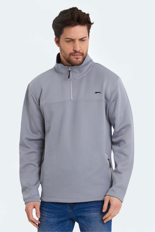 Slazenger SEND Erkek Sweatshirt Açık Gri