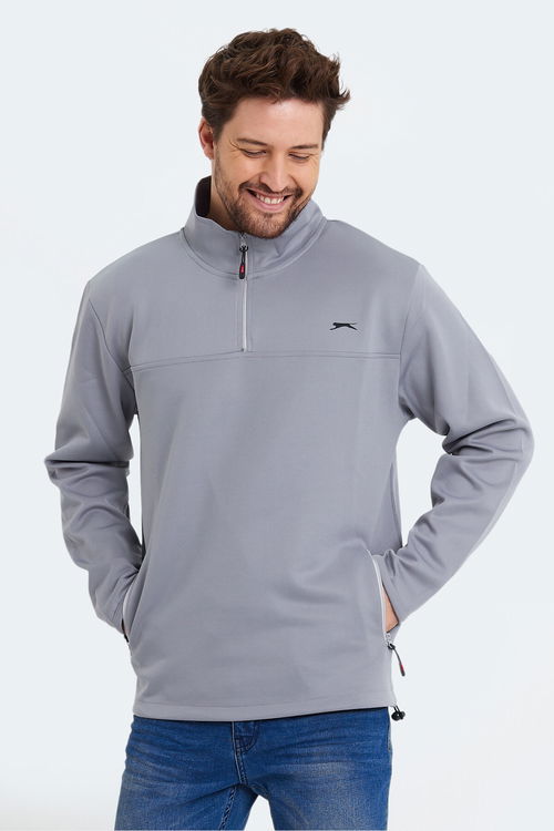 Slazenger SEND Erkek Sweatshirt Açık Gri