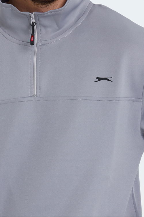 Slazenger SEND Erkek Sweatshirt Açık Gri