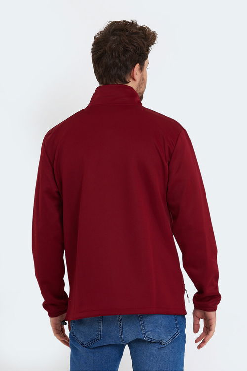 Slazenger SEND Erkek Sweatshirt Bordo