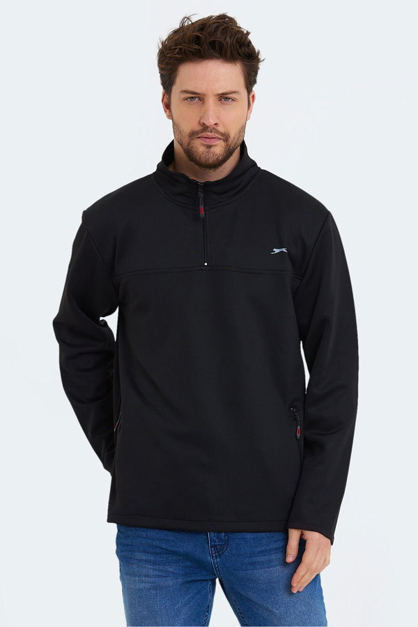 Slazenger SEND Erkek Sweatshirt Siyah