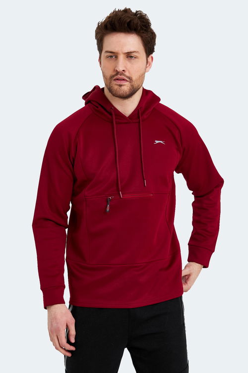 Slazenger SEPPO Erkek Sweatshirt Bordo