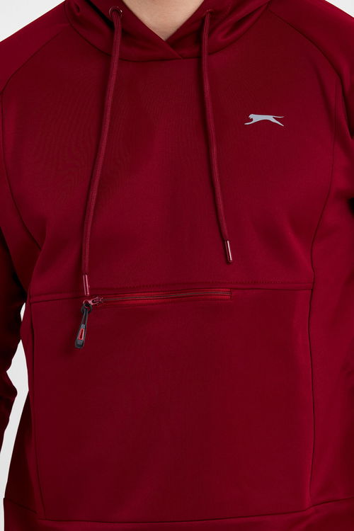 Slazenger SEPPO Erkek Sweatshirt Bordo